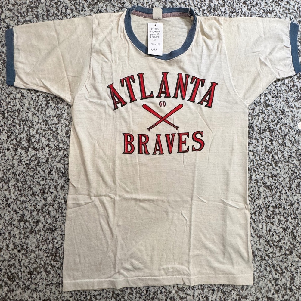 1970 Atlanta Braves Ringer Vintage T-Shirt